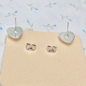 950 sterling Silver Heart earrings from Peru
